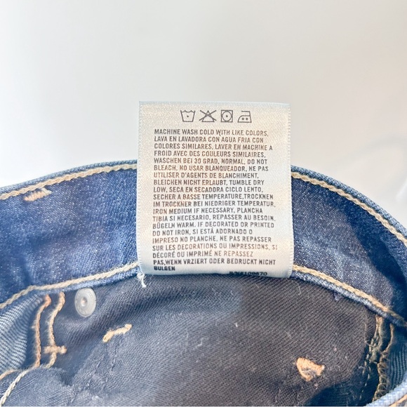 Citizens of Humanity Women's Blue Elson Medium Rise Straight Leg - Picture 9 of 10